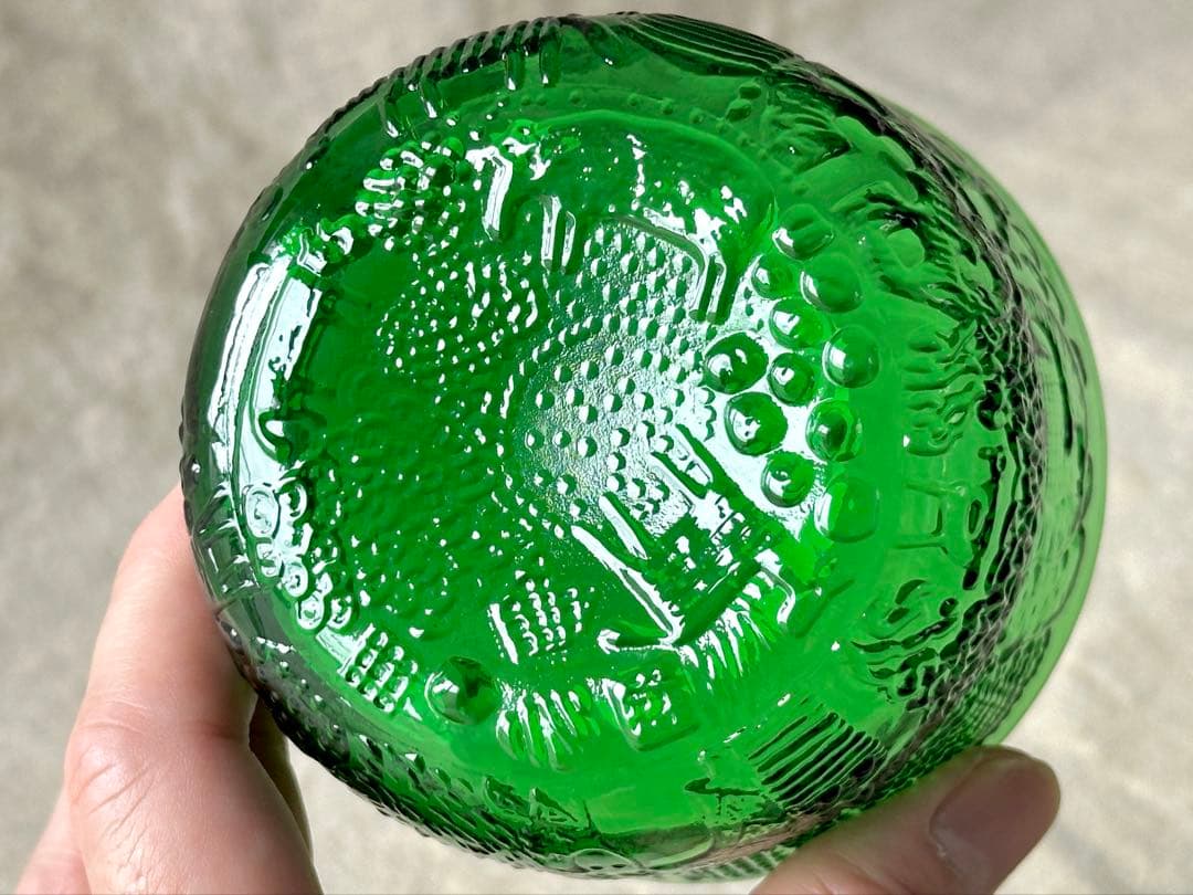 nuutajarvi Fauna(グリーン)ボウル(9.5cm)2つセット