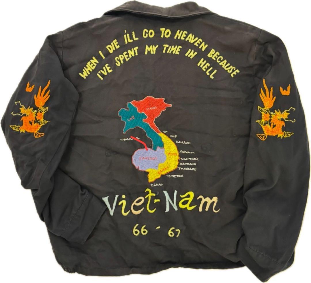 シ*カ様 ドスペ！66-67 60sベトジャン　レインボーステッチ！