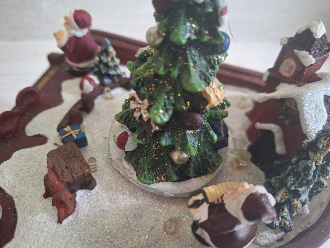 値下げ☆クリスマスツリーピアノオルゴールLEDライト付き