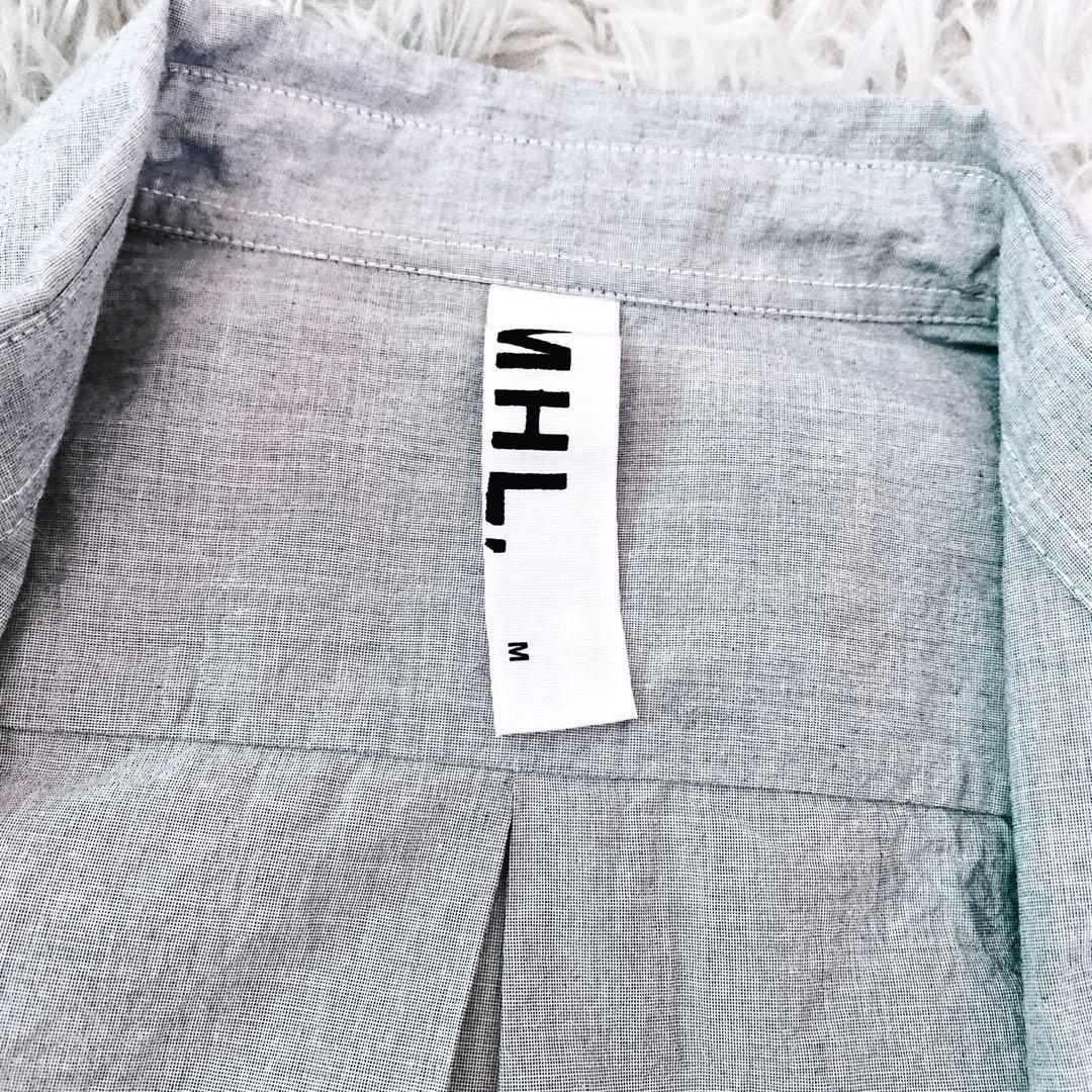 ☆新品未使用品☆マーガレットハウエルMHL半袖シャツ　グレー　Ｍ　コットン100