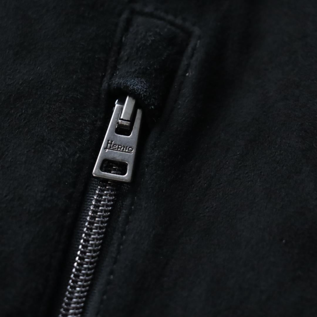 新品タグ付き！ HERNO レザー切替ジャケット　異素材ドッキング　ハイブリッド