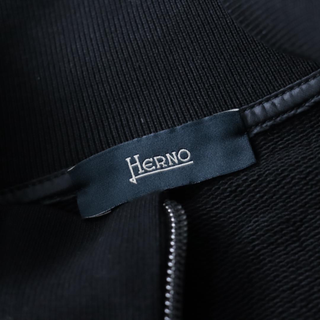 新品タグ付き！ HERNO レザー切替ジャケット　異素材ドッキング　ハイブリッド