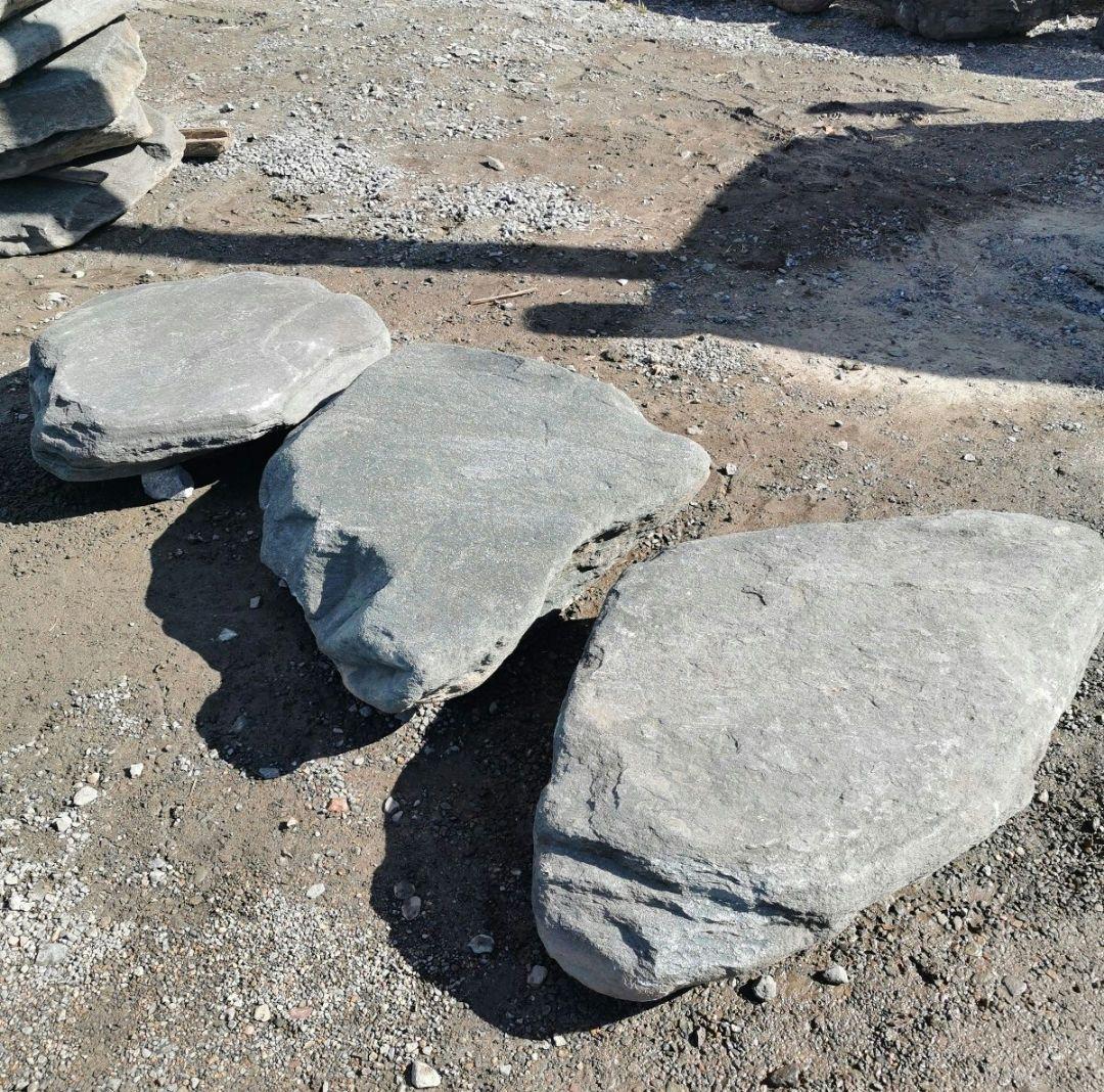 群馬産　青平石　3石セット　庭石　石 鑑賞石　庭　坪庭　ガーデニング