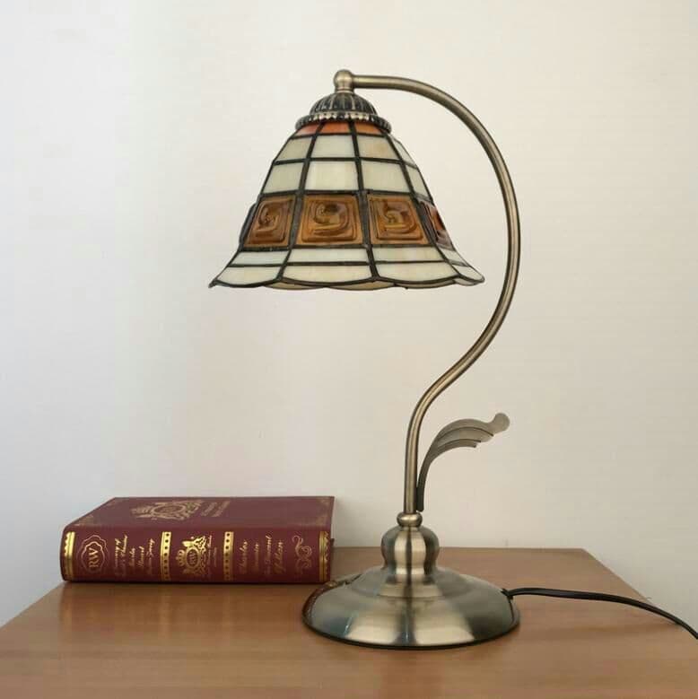 希少ステンドグラスランプ ティファニーランプ テーブルランプ 卓上スタンド