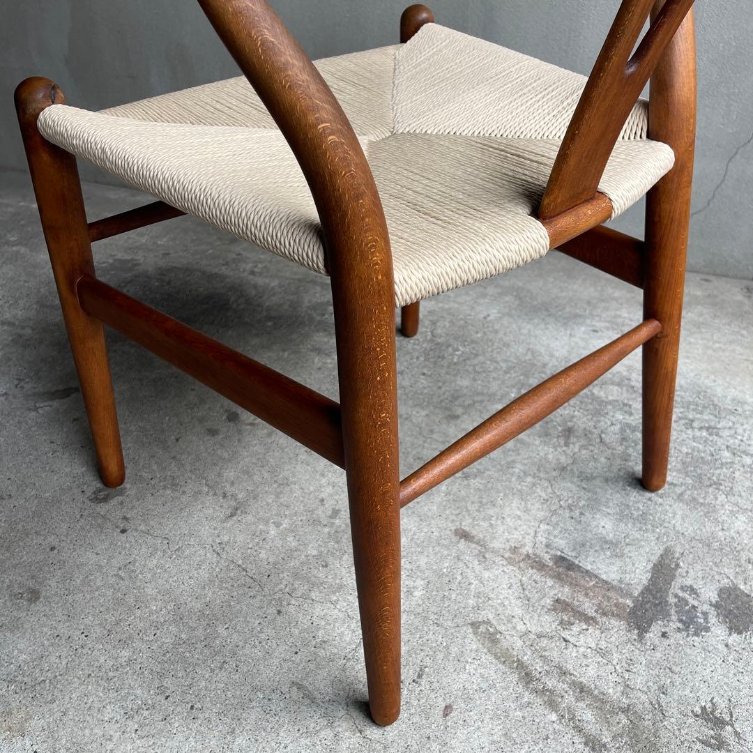 正規品 座面張り替え　70sカールハンセン＆サン CH24 (Yチェア)オーク材