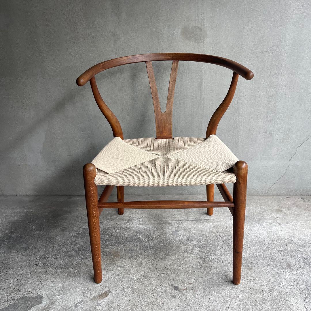 正規品 座面張り替え　70sカールハンセン＆サン CH24 (Yチェア)オーク材