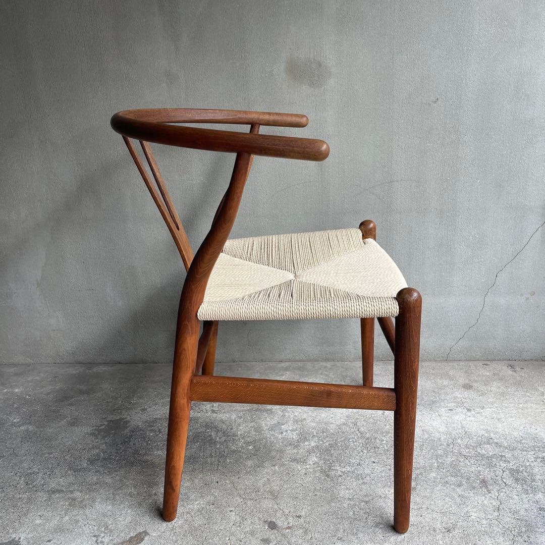 正規品 座面張り替え　70sカールハンセン＆サン CH24 (Yチェア)オーク材