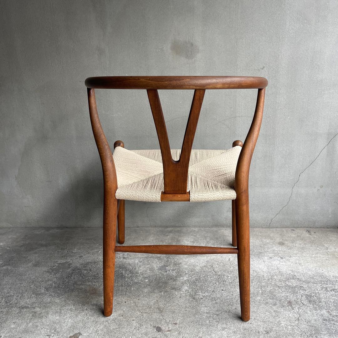 正規品 座面張り替え　70sカールハンセン＆サン CH24 (Yチェア)オーク材
