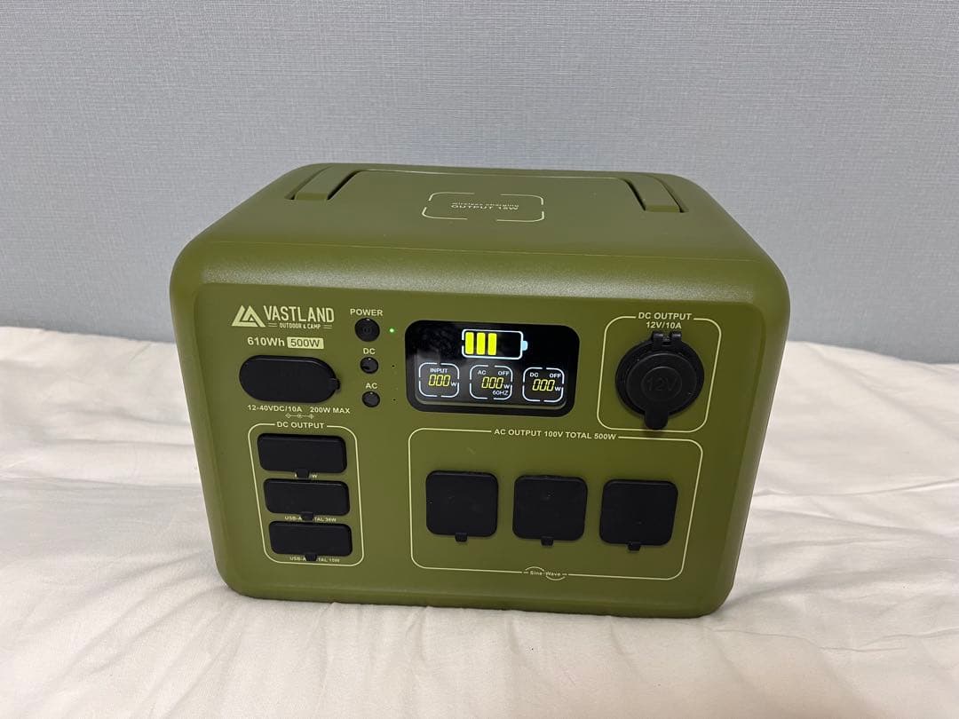 VASTLAND ポータブル電源 充電器付き