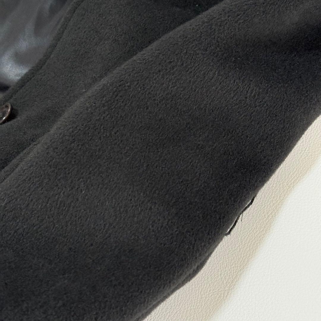 マックスマーラ ファー襟付き ウールカシミヤ ロングコート XL イタリア製