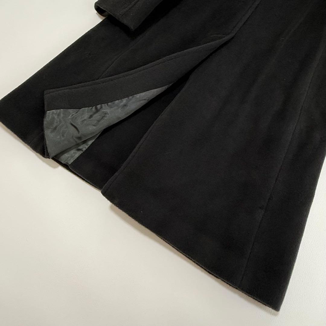 マックスマーラ ファー襟付き ウールカシミヤ ロングコート XL イタリア製