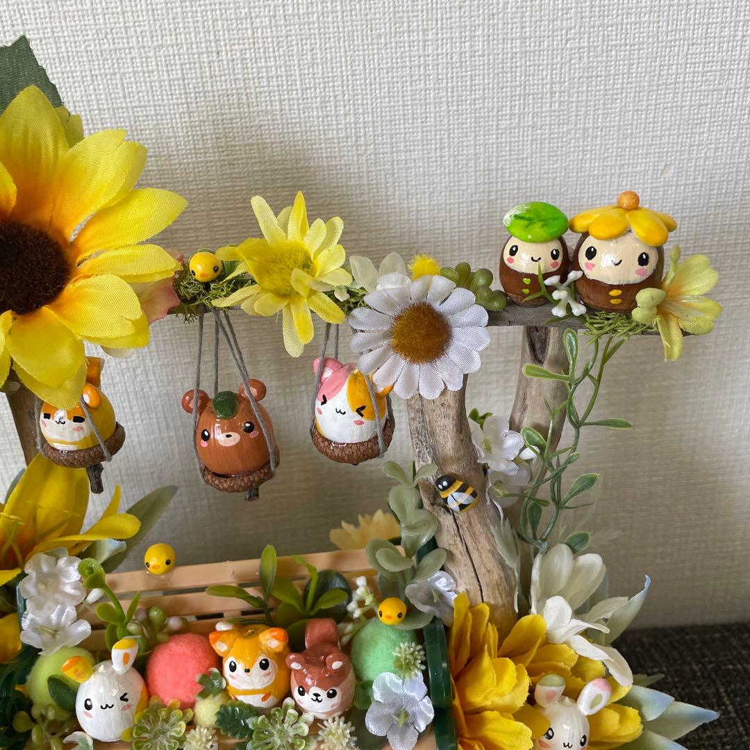 【一点もの】ひーちゃん☆ひまわりの飾り