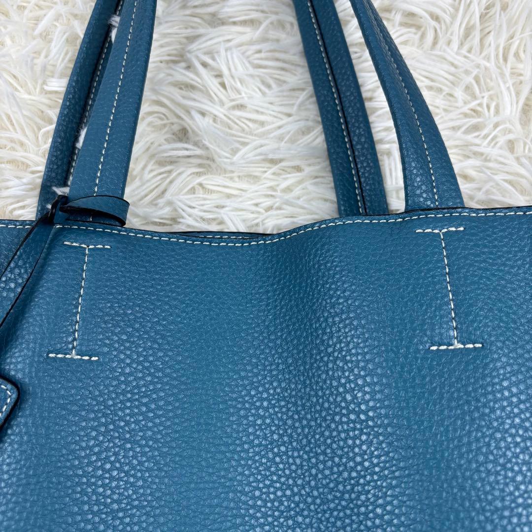 【AMEX別注】BARNEYS NEWYORK トートバッグ レザー ブルー