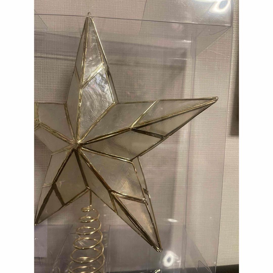 クリスマス TREETOP CAPIZ STAR M CL