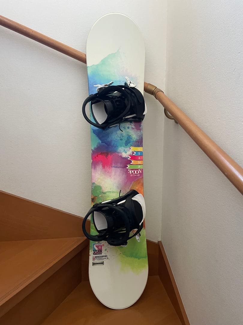 Spoon Stamp スノーボード マルチカラー　バートン120cm