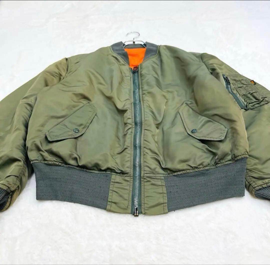 80’s 90'sVINTAGE ALPHA MA-1フライトジャケット 【L】