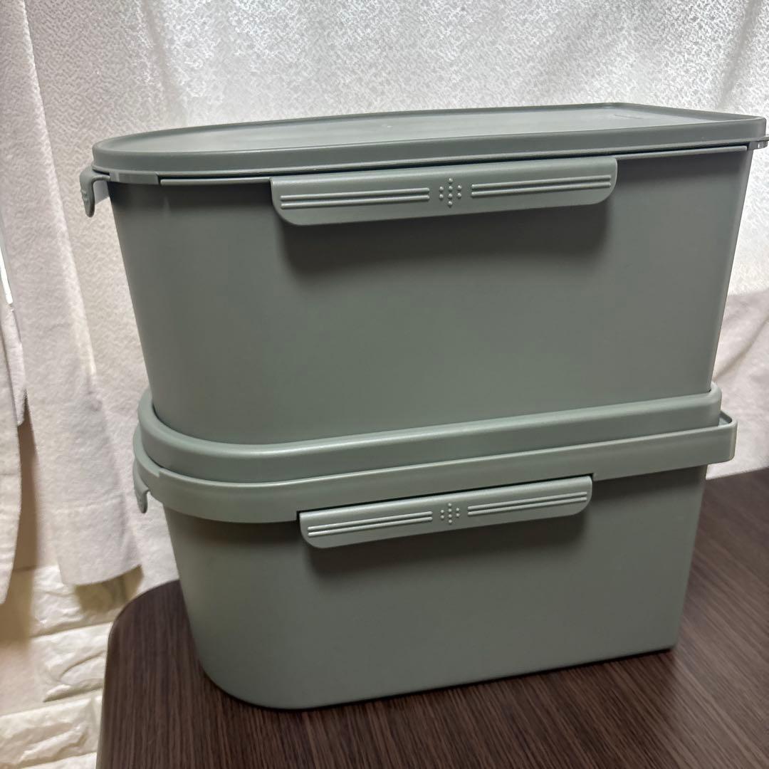 Tupperware タッパーウェア　キッチンキーパー　ハーフ2個セット