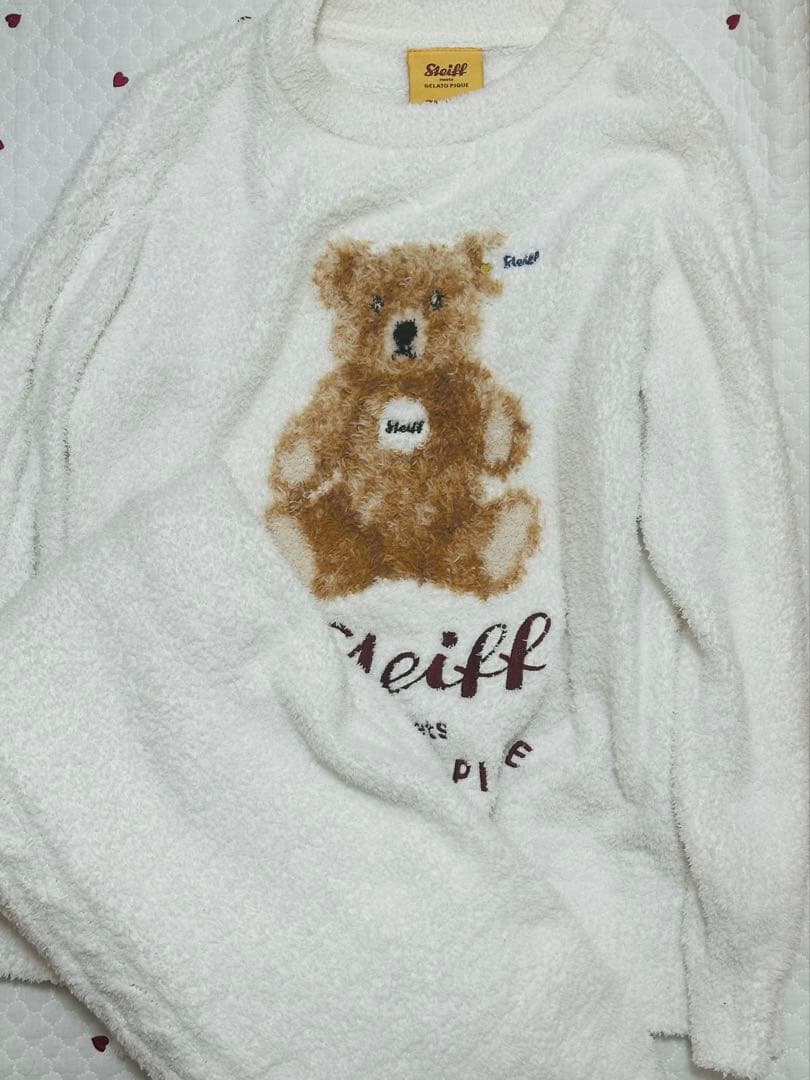 Steiff テディベアルームウェア　ジェラートピケコラボ