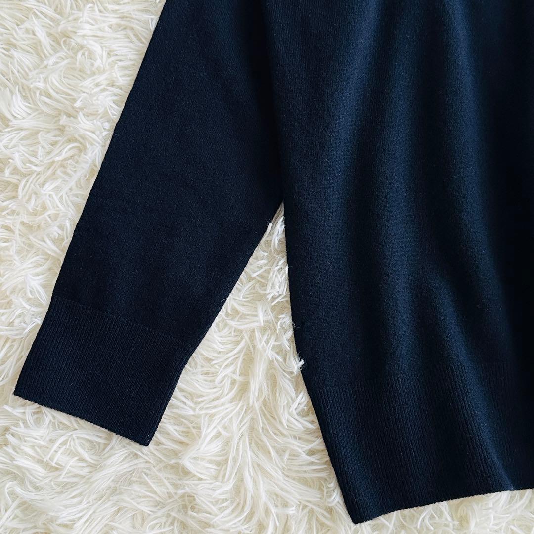 【ほぼ未使用✨】ドゥーズィエムクラス　CAPRIクルーネック ニット ネイビー