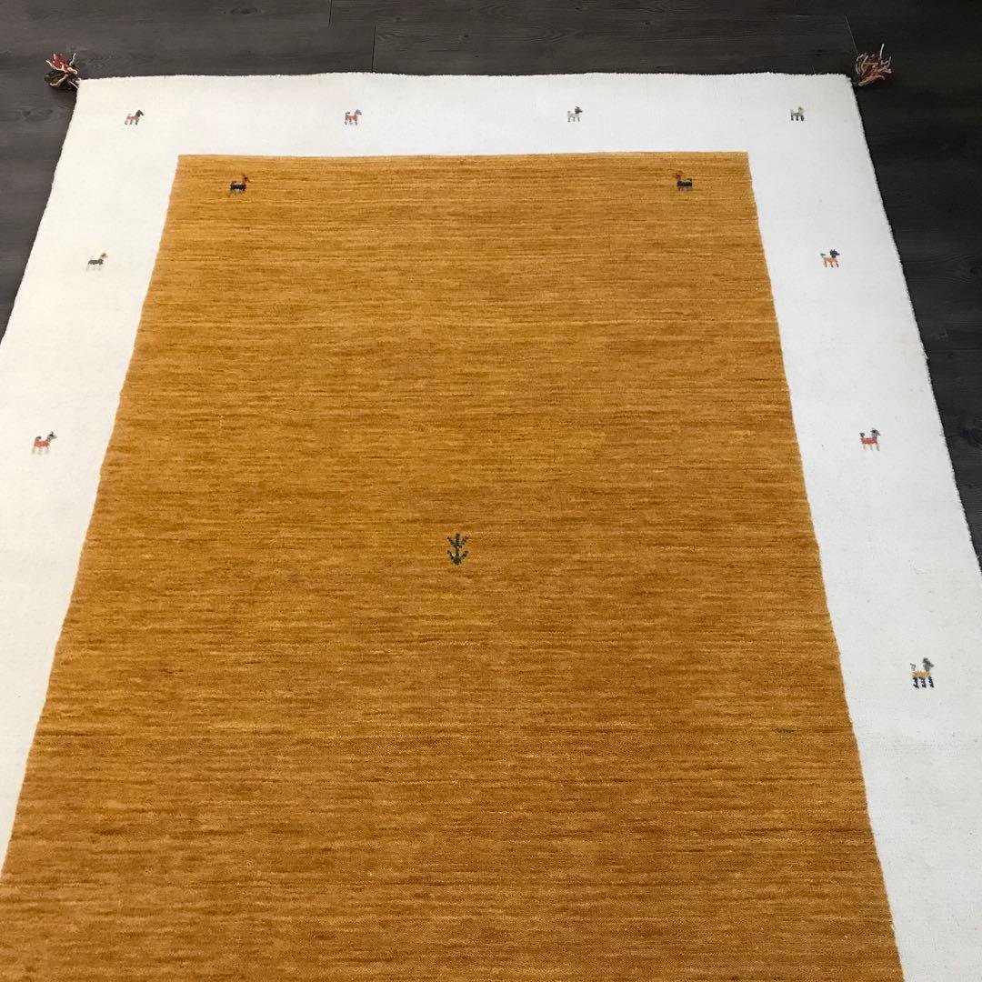 北欧インテリア ラグ 絨毯 ギャッベ ギャベ 142x198cm 2gowh