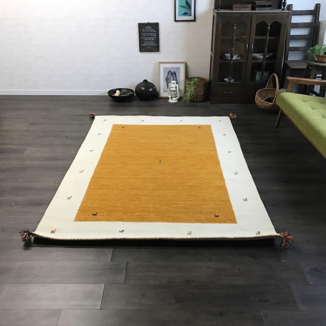 北欧インテリア ラグ 絨毯 ギャッベ ギャベ 142x198cm 2gowh