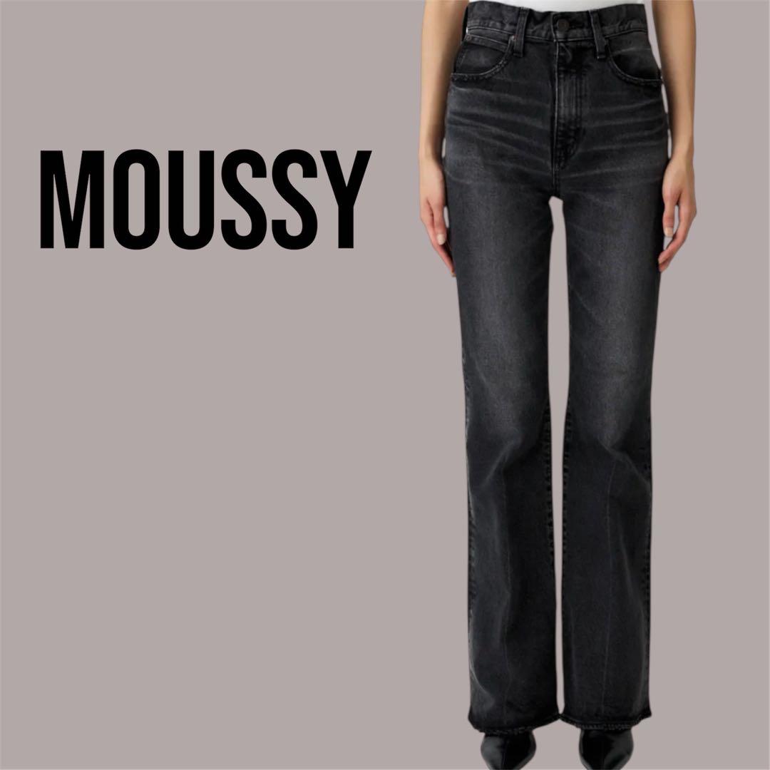 パンツ MOUSSY MVS BLACK FLARE
