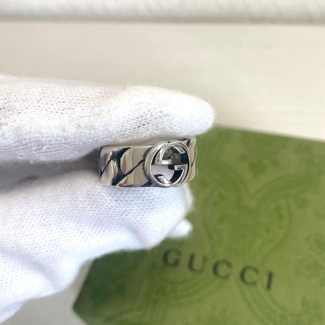 【正規品⭕️】高品質　グッチ リング インターロッキングG 14号 指輪 大人気✨