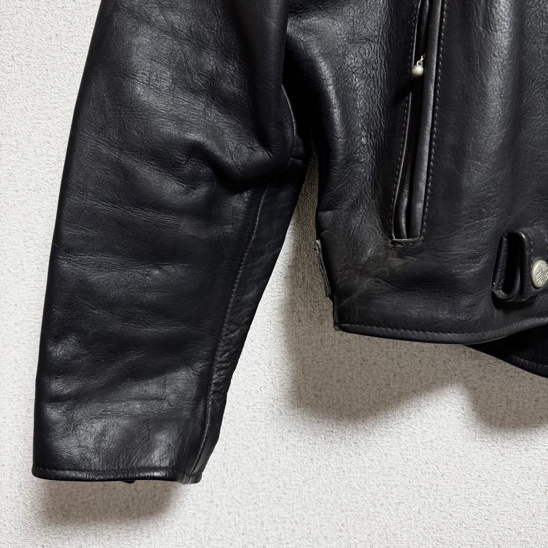 James Dean ダブルライダースジャケット 牛革 メンズ S