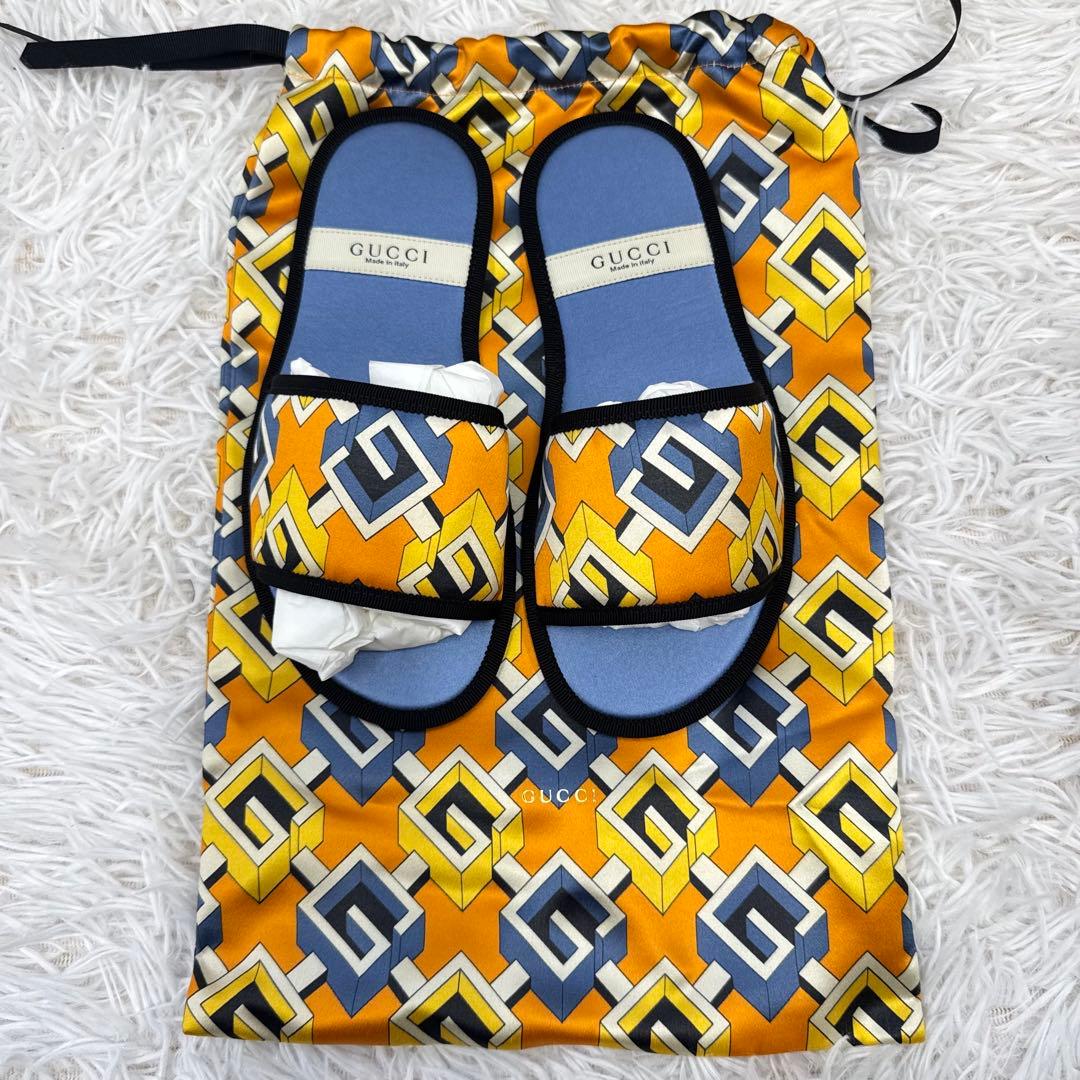【箱付き】GUCCI とラベルセット　スリッパ S アイマスク　バッグ