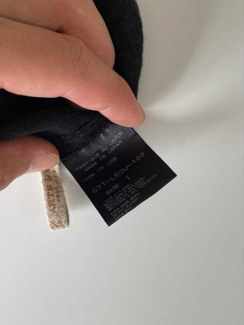 arts&science Tuck Blouse サイズ1 麻100%