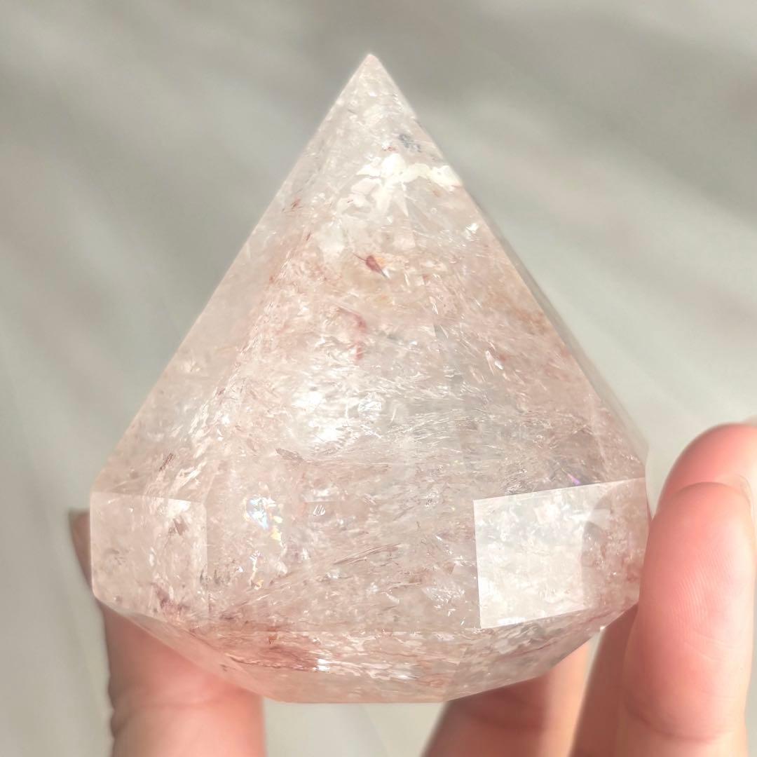 ピンクアゼツライト ダイヤカット