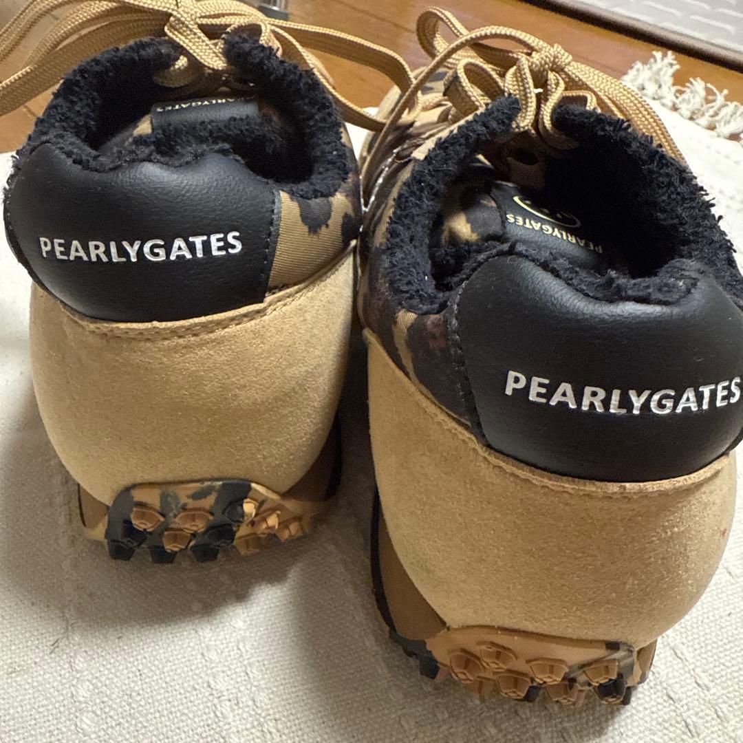 PEARLY GATES ヒョウ柄ゴルフシューズ