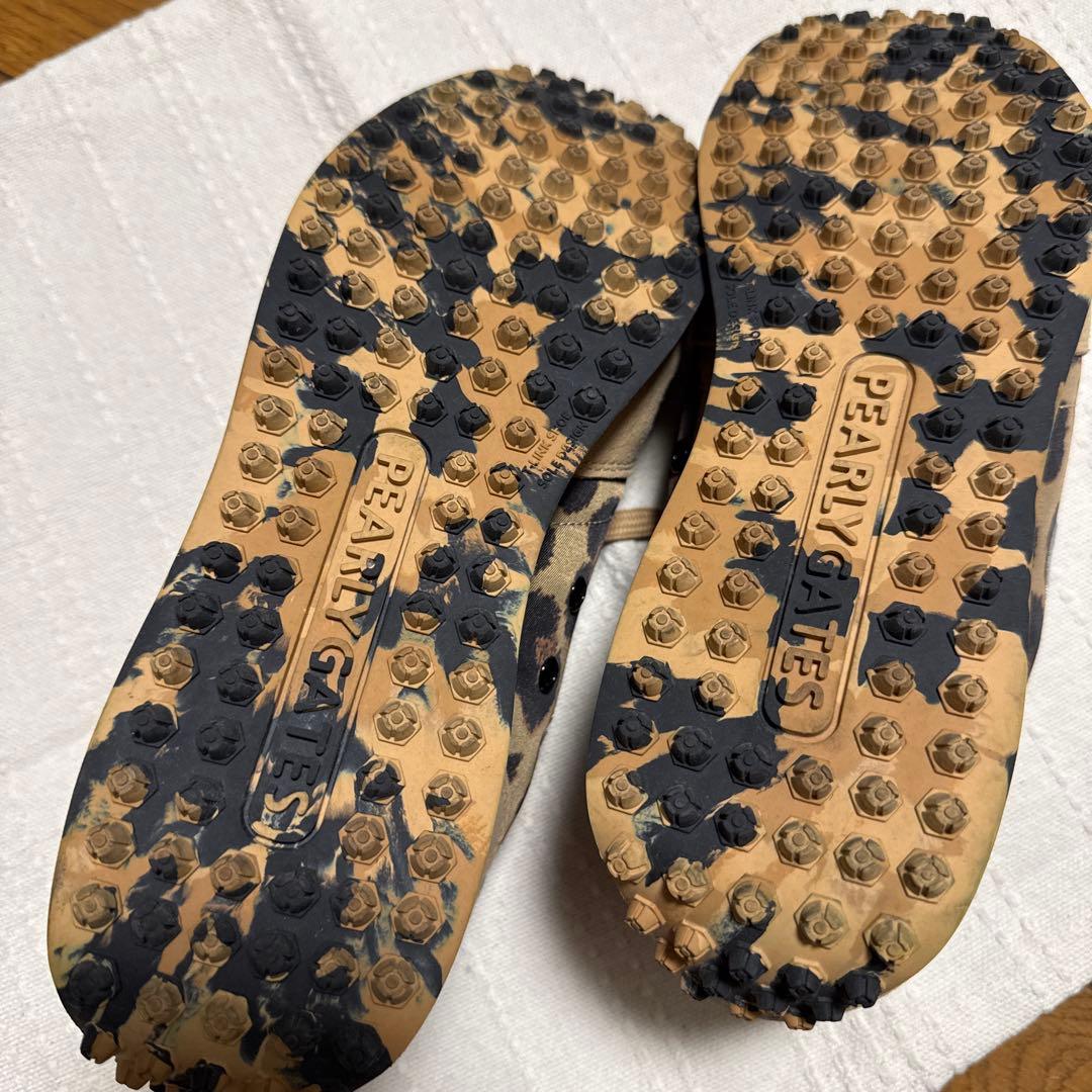 PEARLY GATES ヒョウ柄ゴルフシューズ