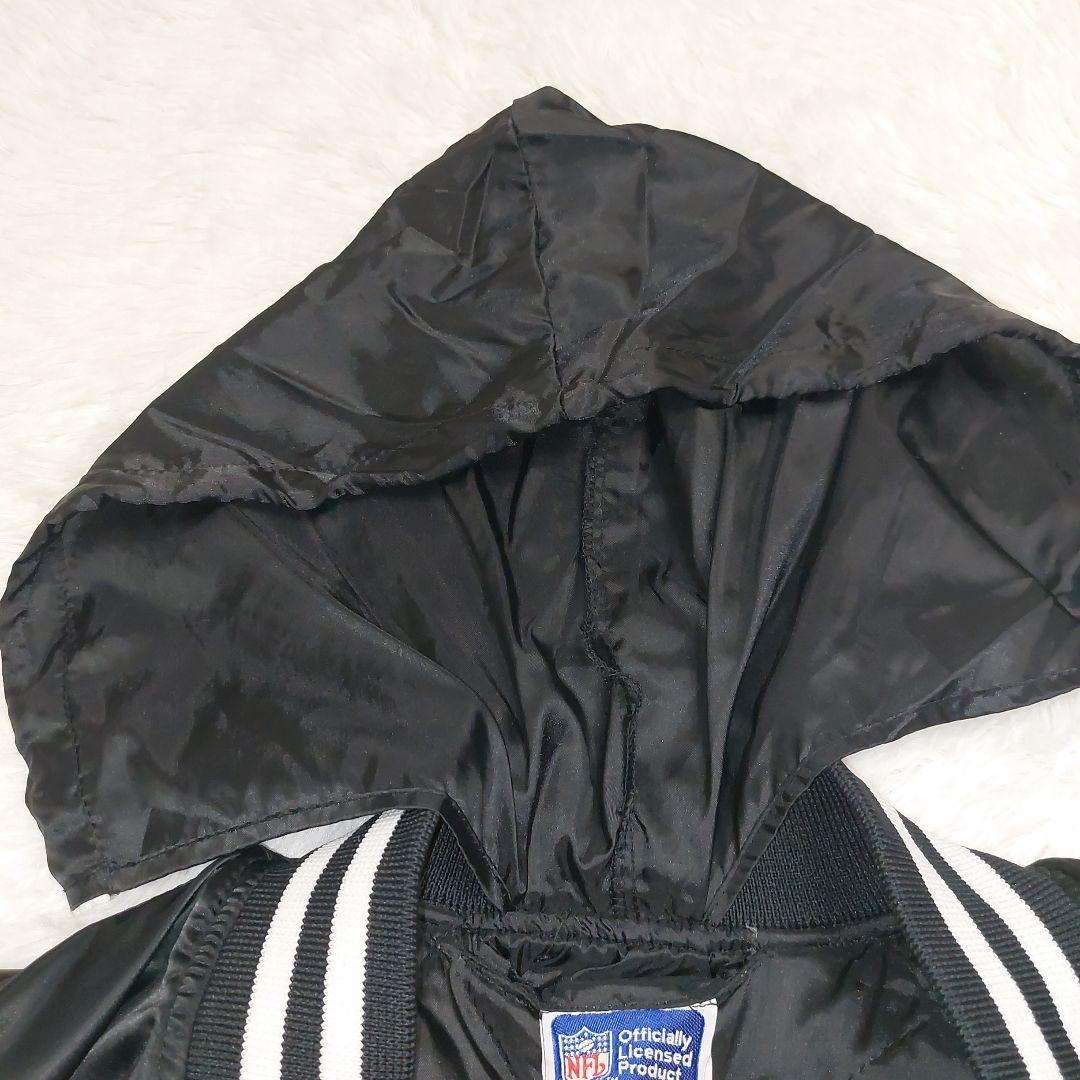 NFL RAIDERS 背面ビッグロゴ刺繍 中綿 スカジャン ブラック