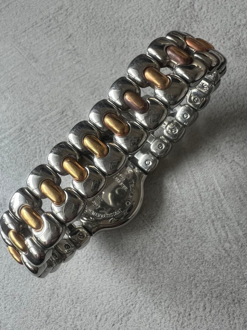 訳あり Tiffany & Co. シルバーゴールド腕時計