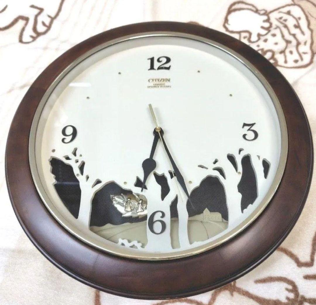 CITIZEN メロディ時計 ムーラン 掛け時計 からくり時計 振り子時計