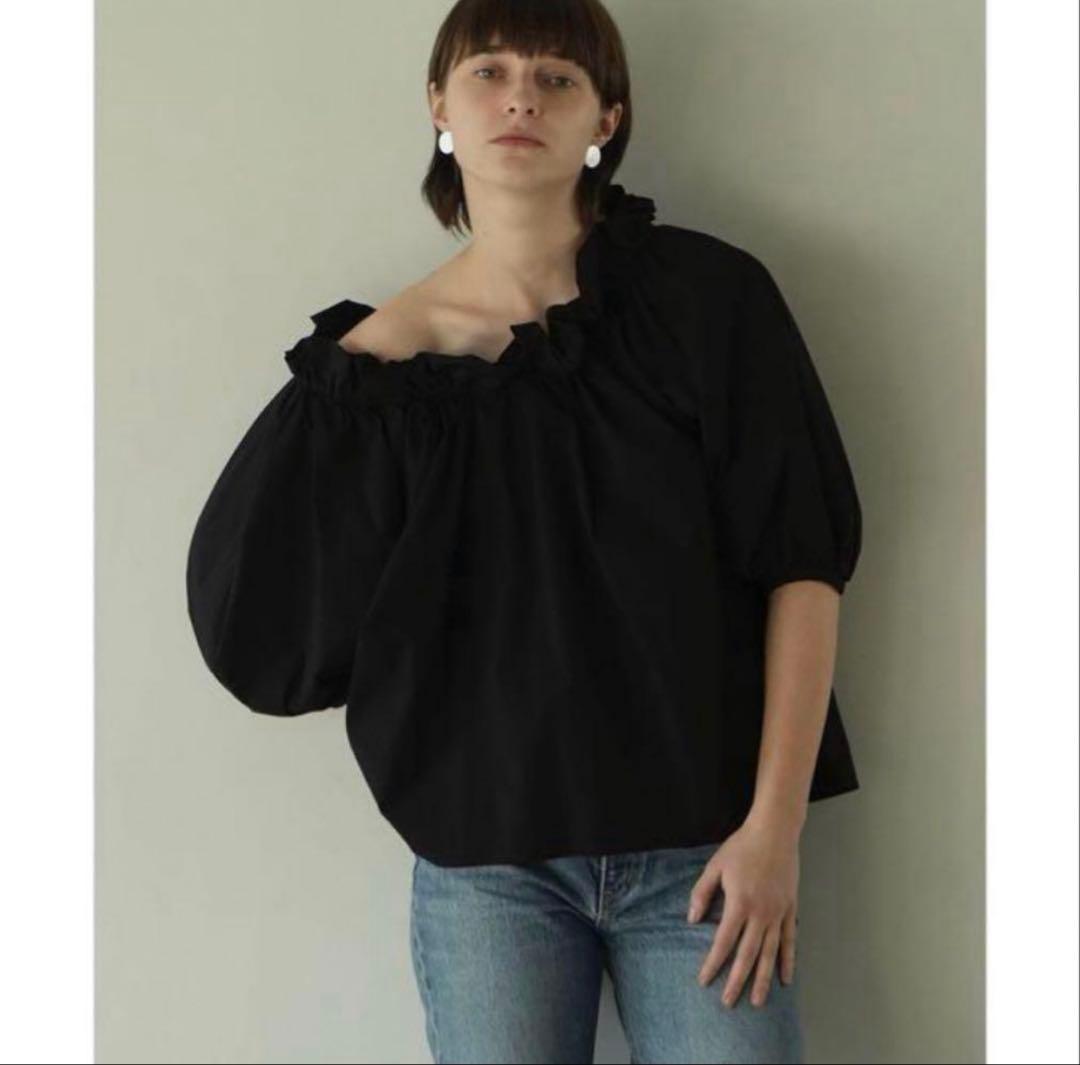 CLANE 2WAY PUFF NECK TOPS オフショル