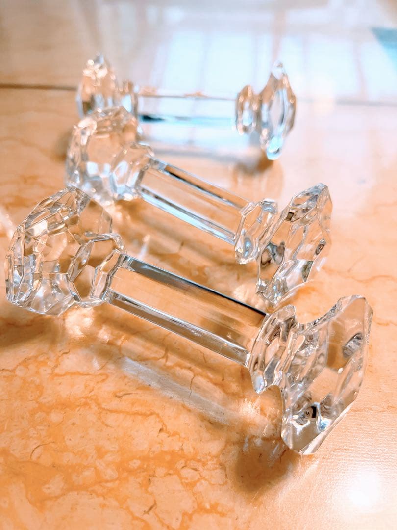 希少 Violetta ヴィオレッタ クリスタルガラス カトラリーレスト 5点