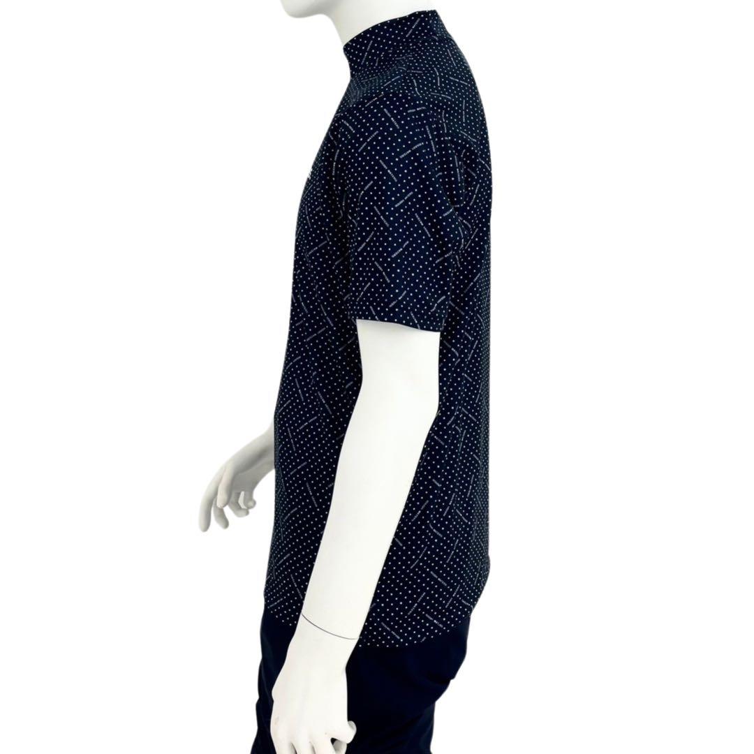 エリートグリップ　ROUGHWATERS 半袖モックネック　ネイビー　LL