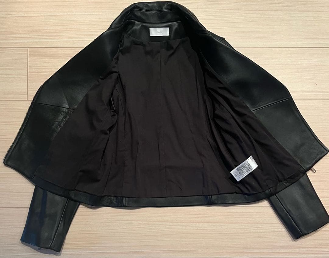 【アキ】【HARE】ダブルライダースジャケット