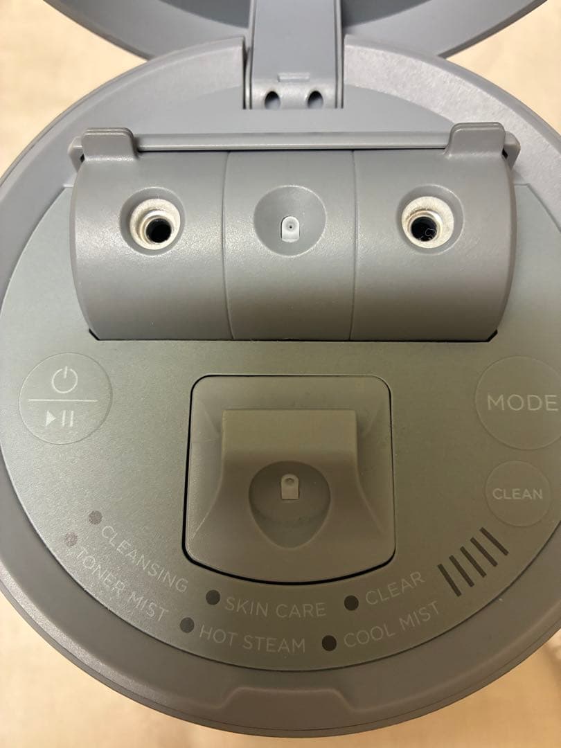 SALONIA サロニア　ピュアブライト 美顔器 フェイススチーマー グレー