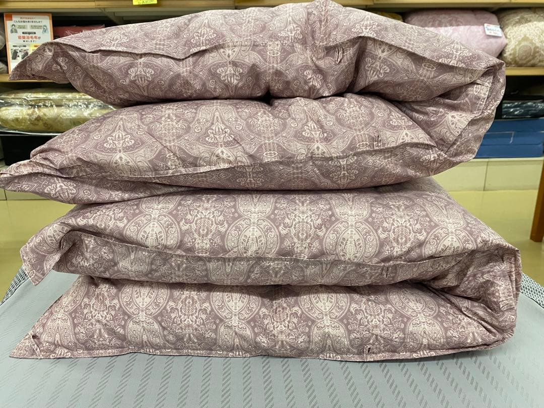 ロマンス・羽毛掛け布団・フランスシルバーダウン９３%・４００㎥/g以上・シングル