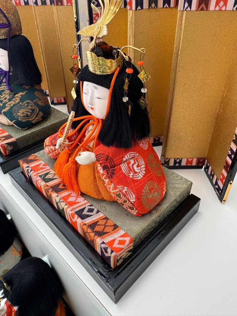 アンティーク雛人形セット (15体)