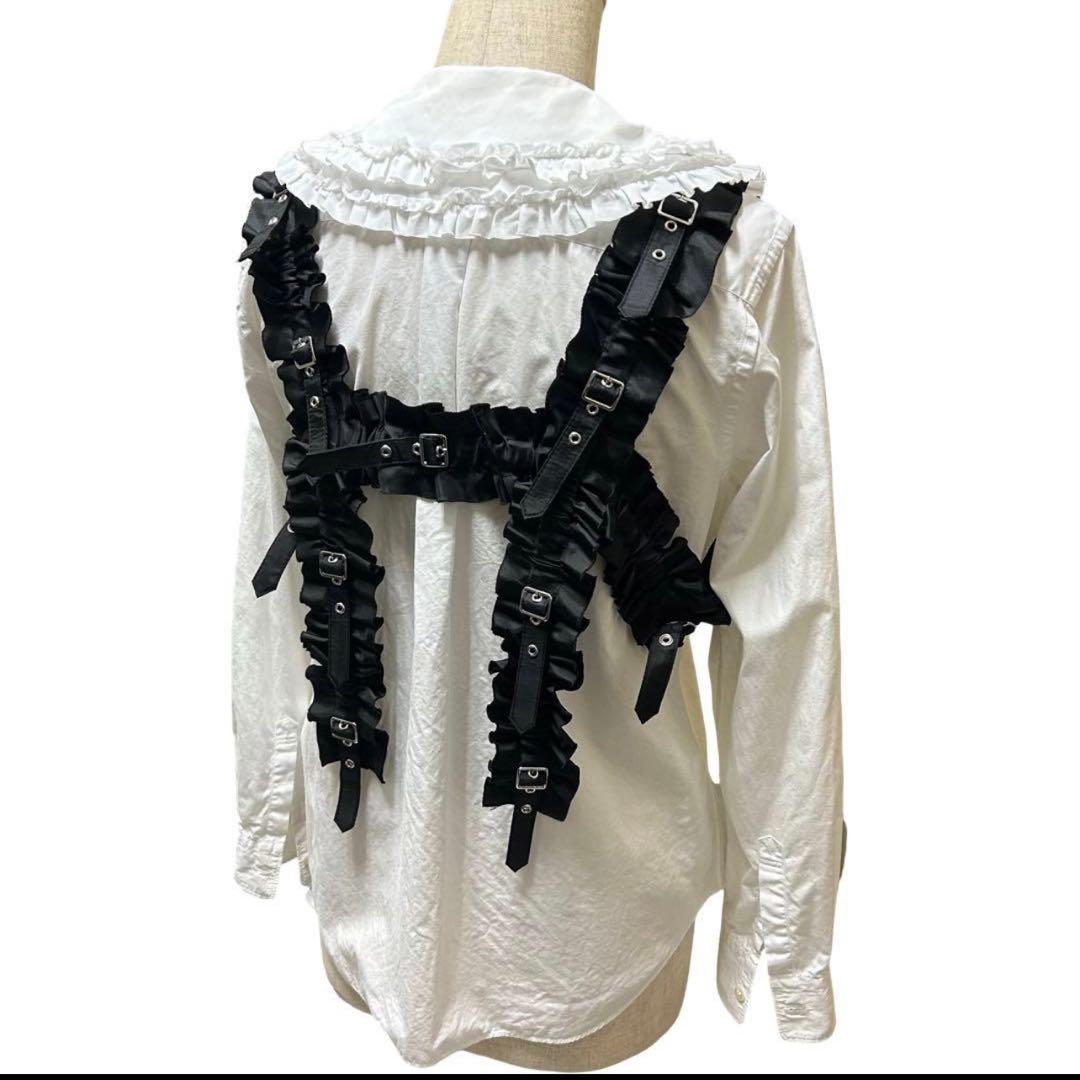 ふふふふ　AD2023 フリルベルトハーネス リボン 黒