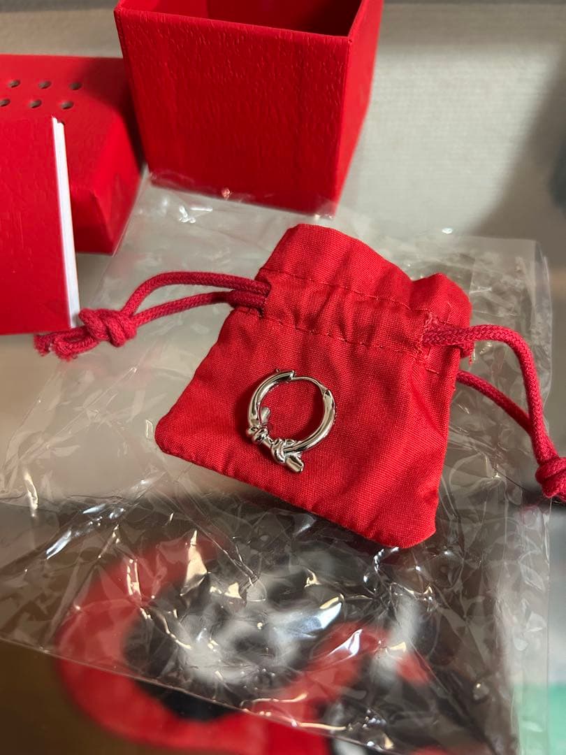 [希少] diesel シルバー フープピアス(片耳用) 新品正規品