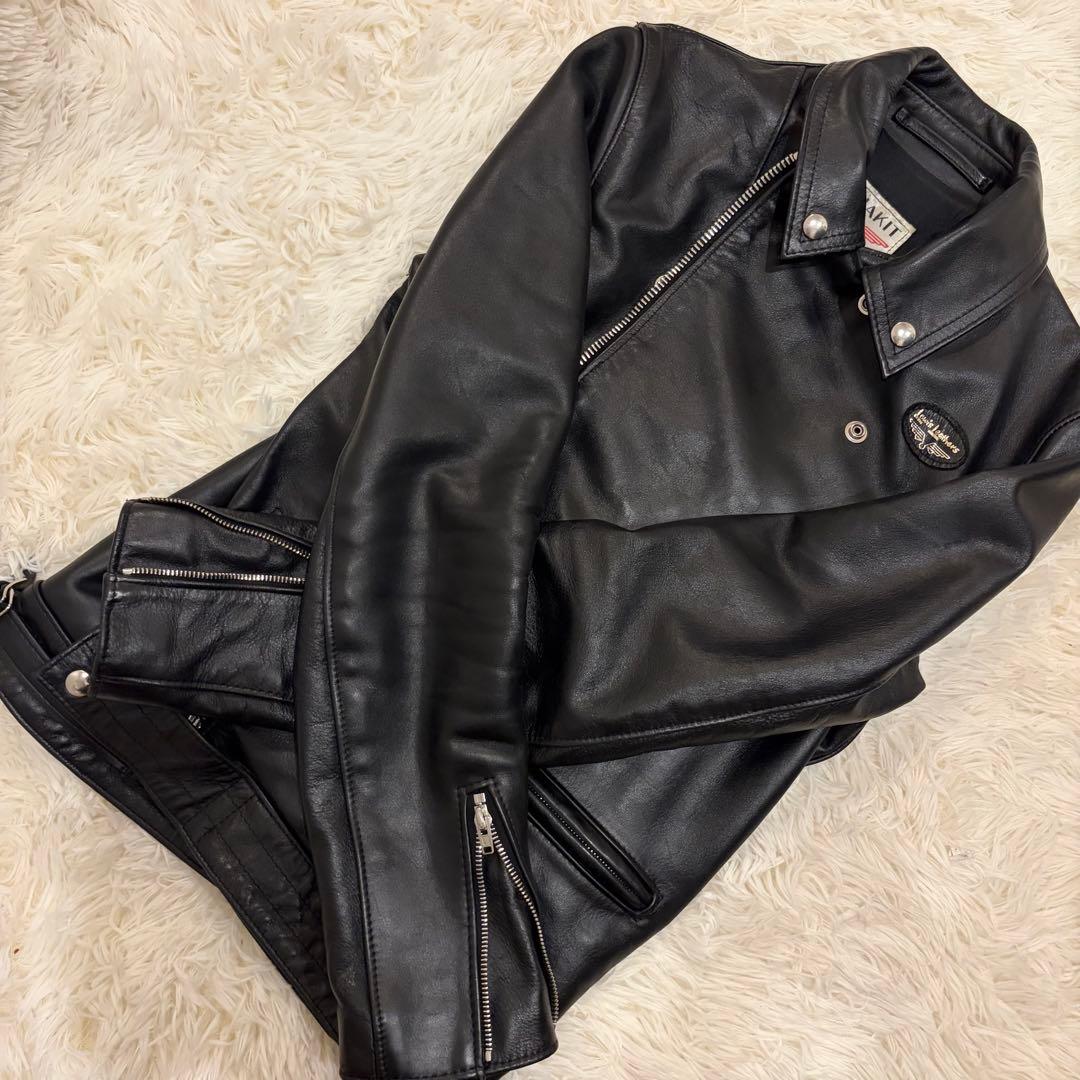 【美品】ルイスレザー　Lewisleather サイクロンタイトフィット38