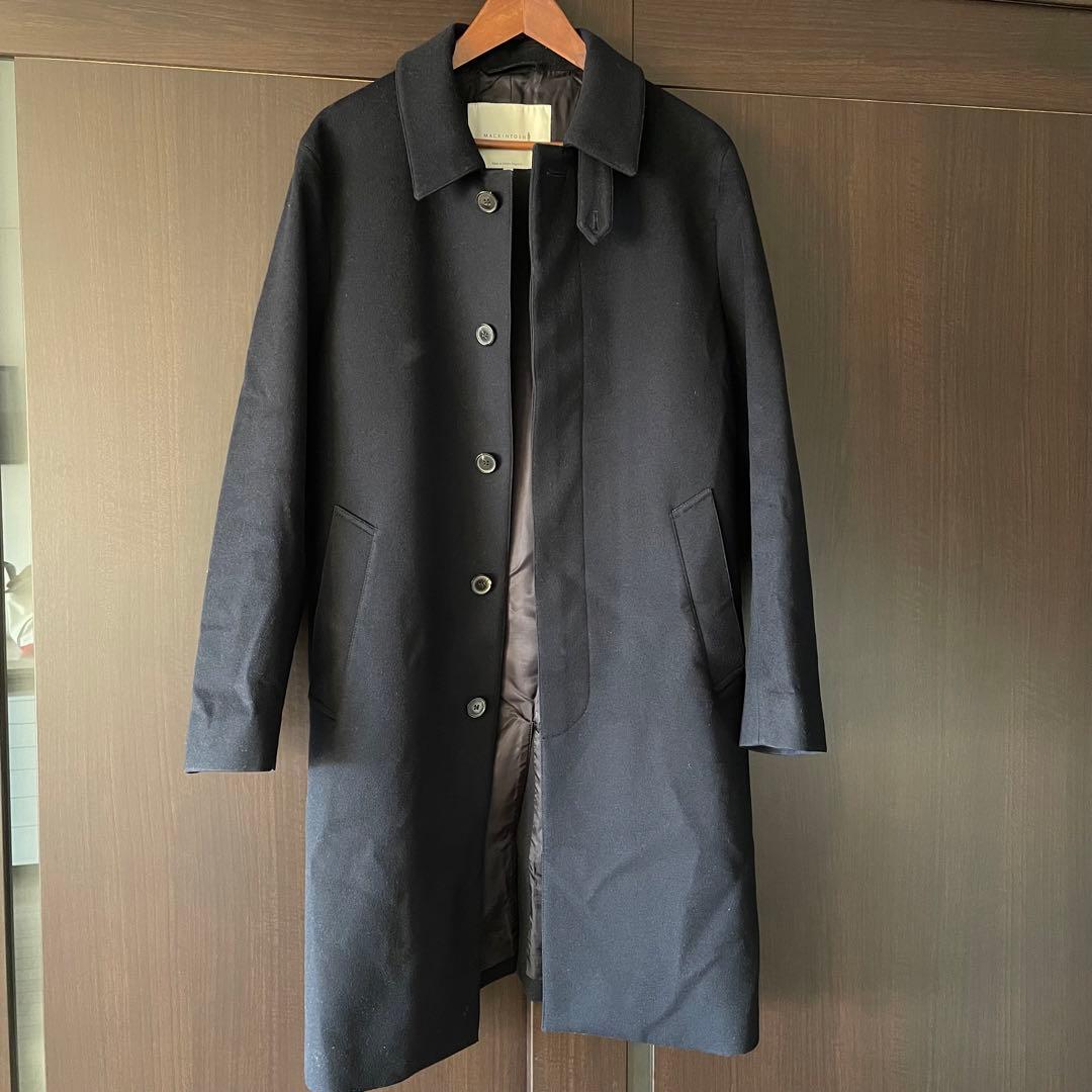 マッキントッシュ　ステンカラーコート　ネイビー
