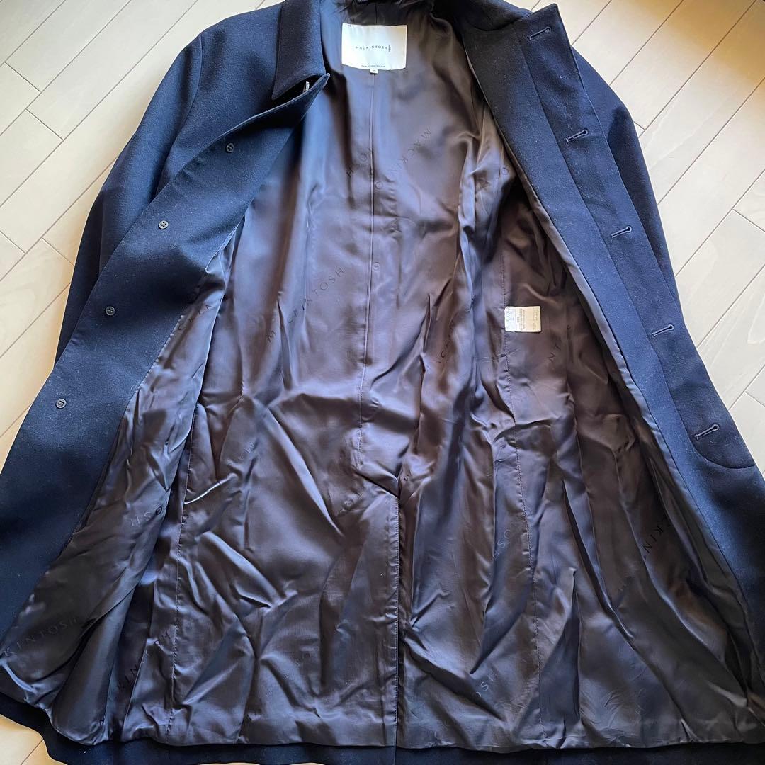 マッキントッシュ　ステンカラーコート　ネイビー