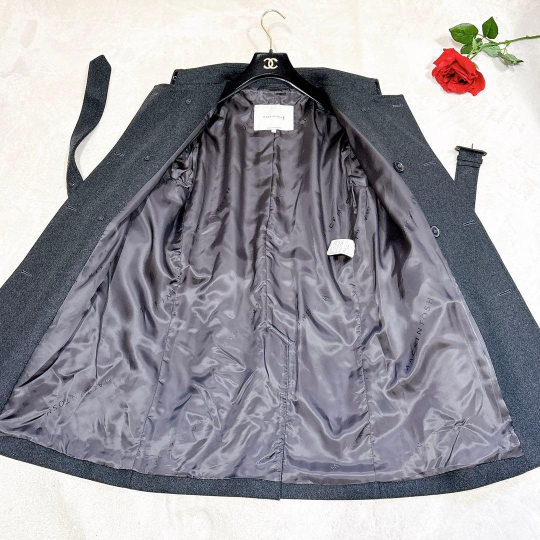 未使用✨　マッキントッシュ　モンクトン　トレンチコート　ウール　ダークグレー