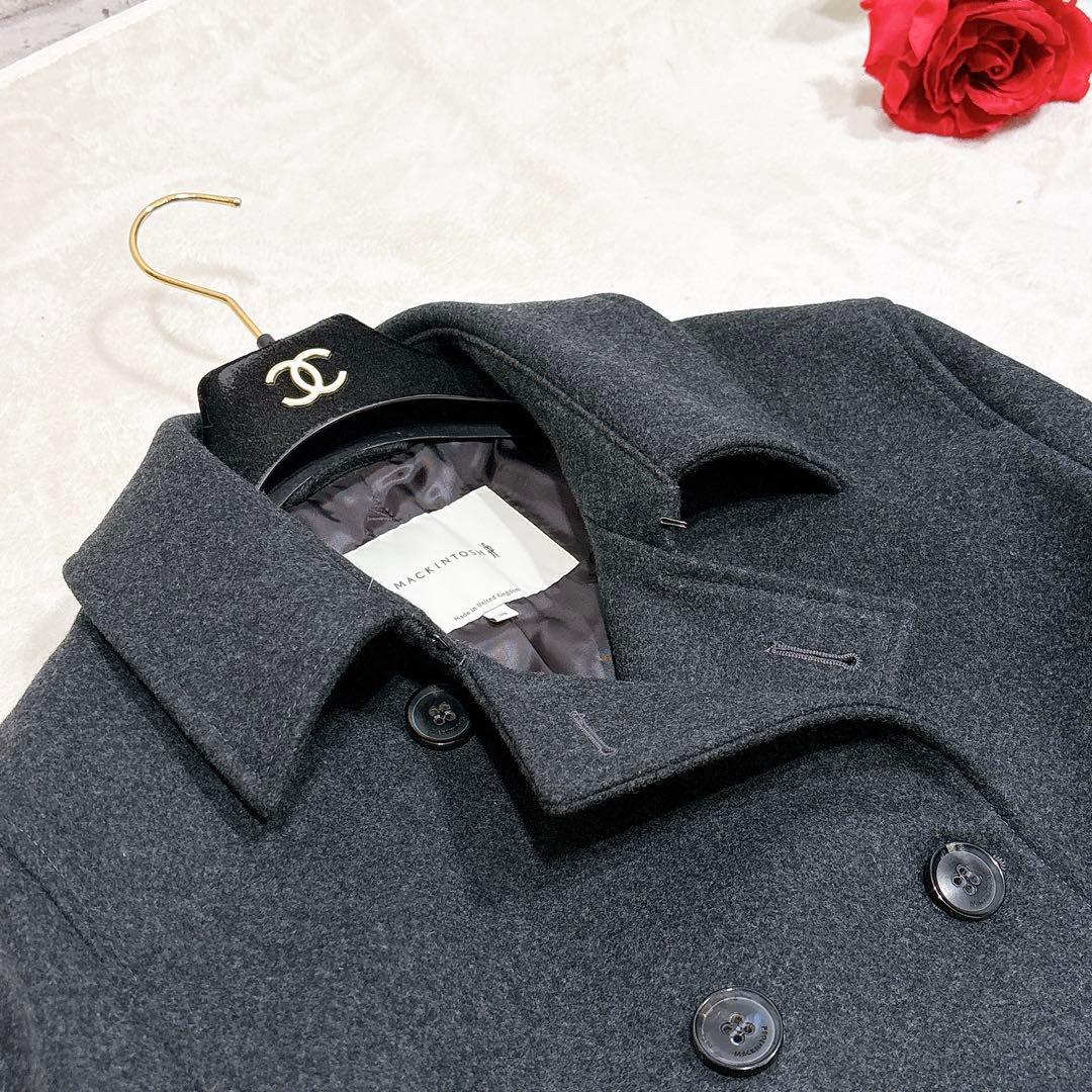 未使用✨　マッキントッシュ　モンクトン　トレンチコート　ウール　ダークグレー